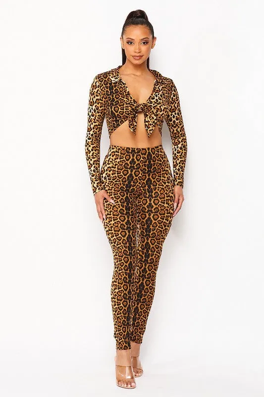 Cheetah Girl Matching Set