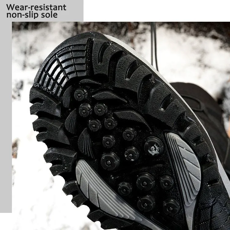 Cuzcare Men Waterproof Orthopedic Winter Shoes Fur Snow Boots