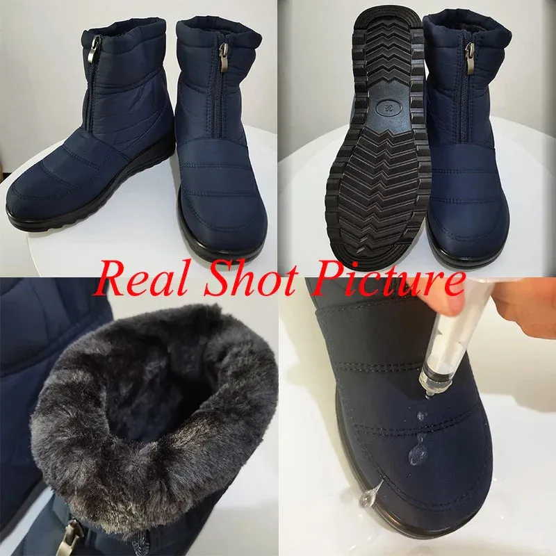 Cuzcare Women Orthopedic Boots Plush Ankle Booties