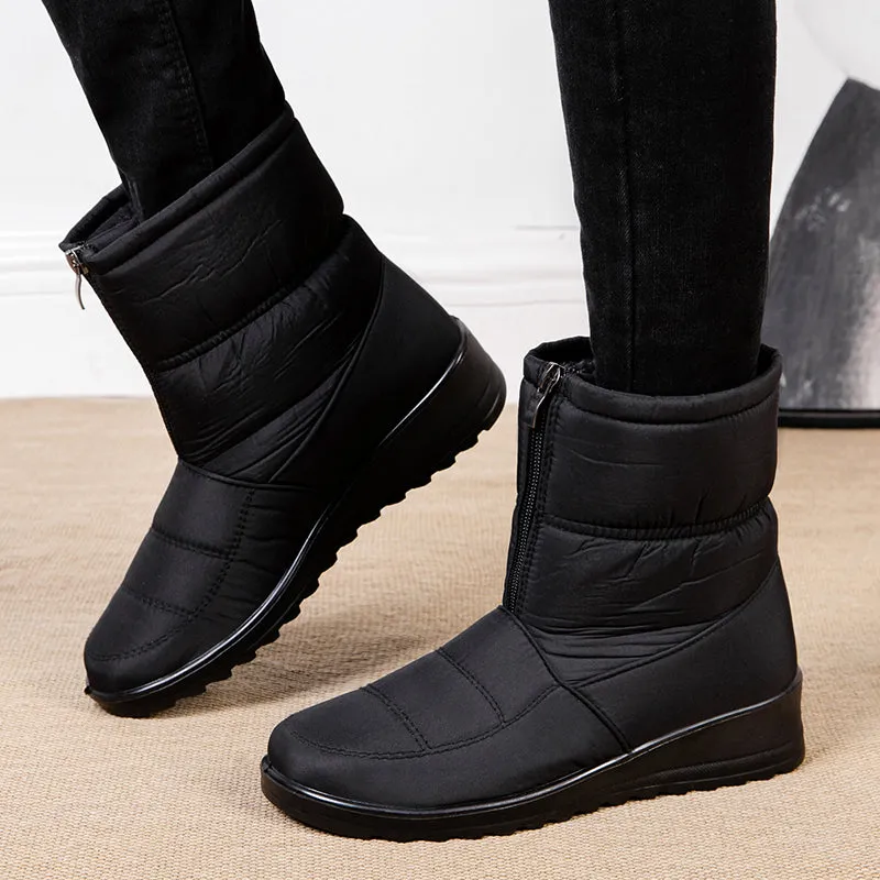 Cuzcare Women Orthopedic Boots Plush Ankle Booties