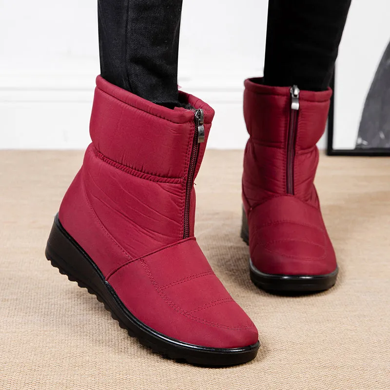 Cuzcare Women Orthopedic Boots Plush Ankle Booties