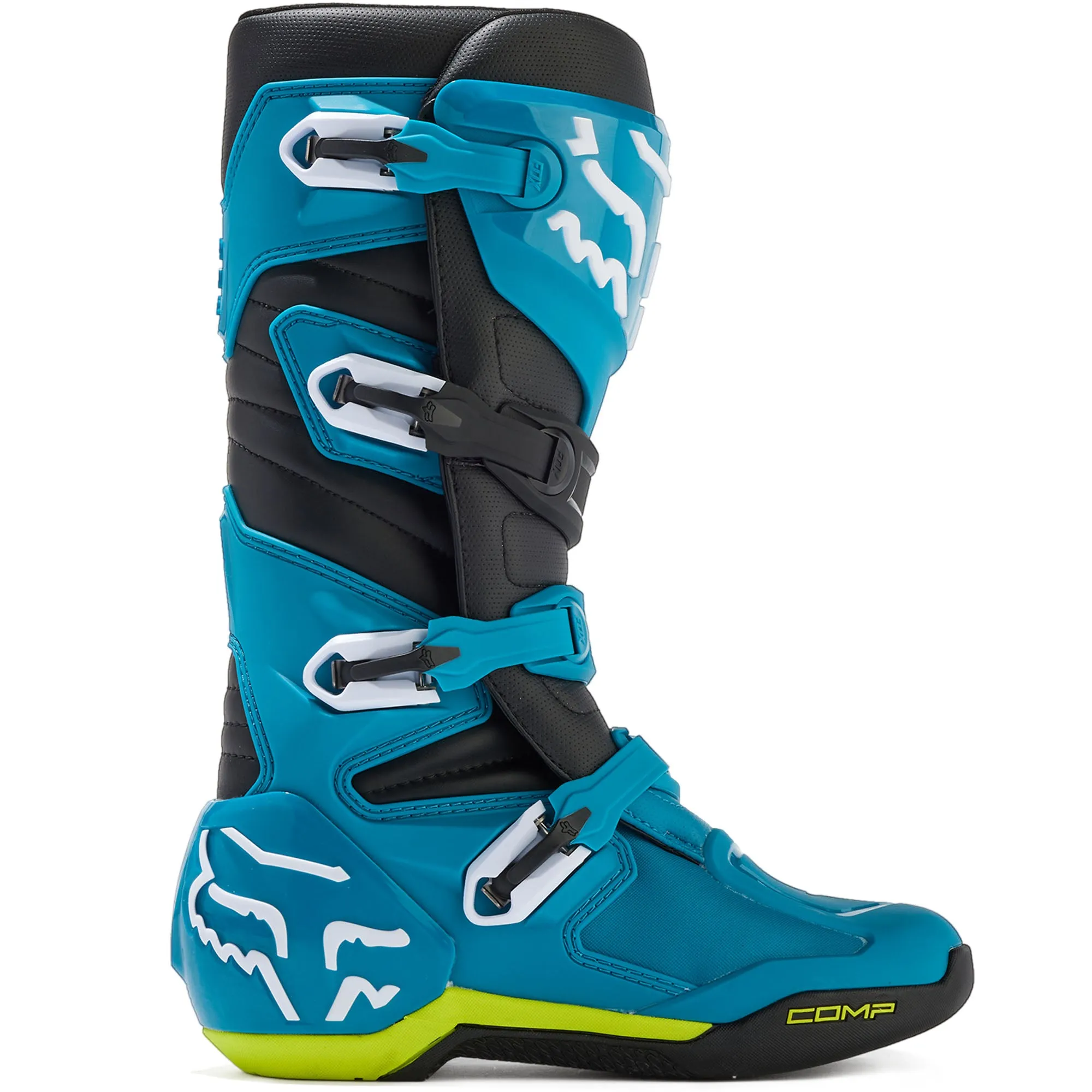 Fox Racing Comp Offroad Boots Blue/Yellow