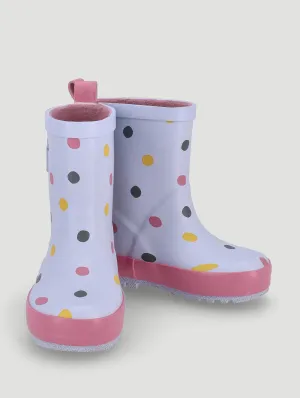 Girls Funky Polka Dot Rainboots