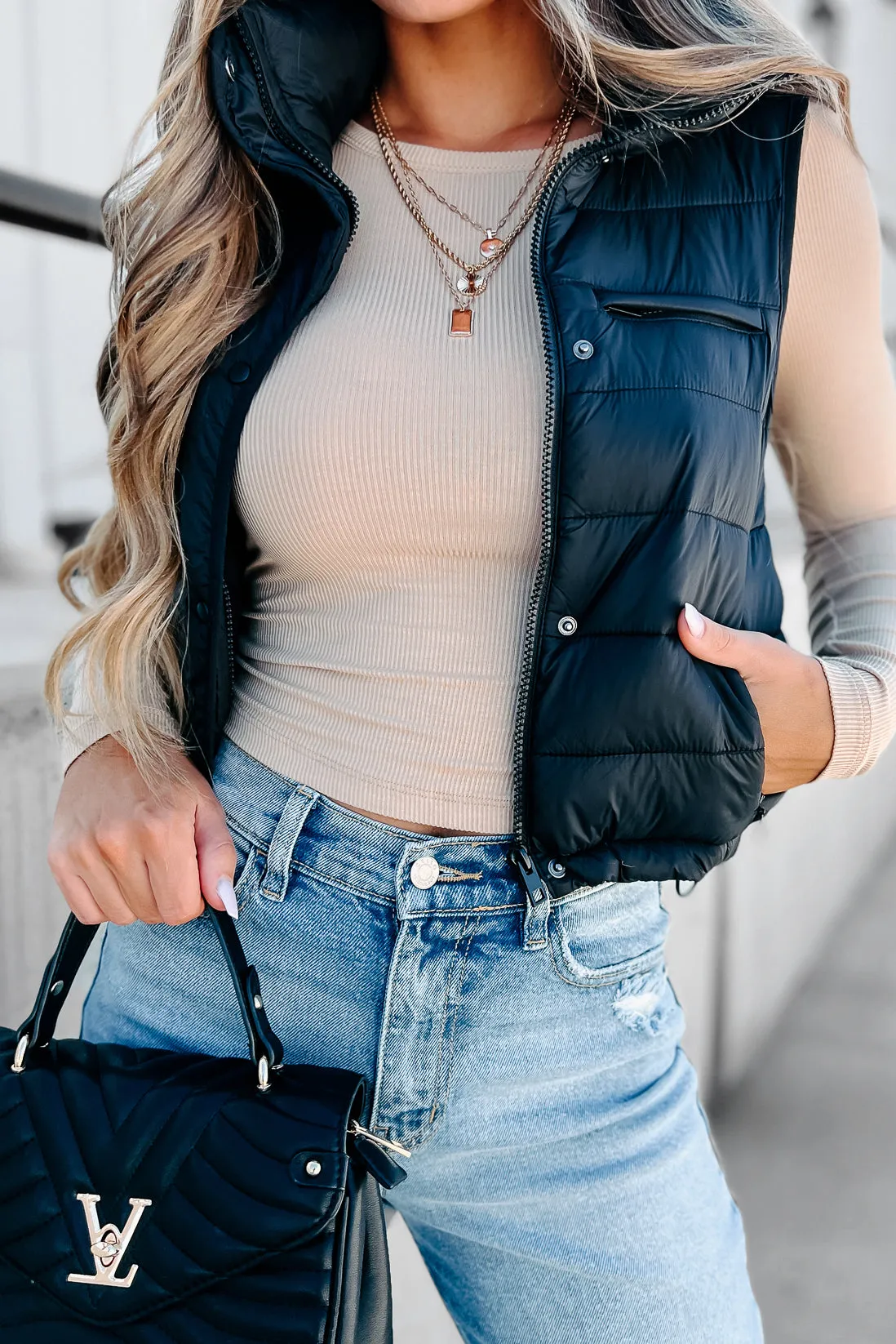 Northern Winds Puffer Vest (Black)