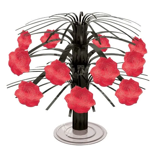 Rose Mini Cascade 7.5in Foil Centerpiece