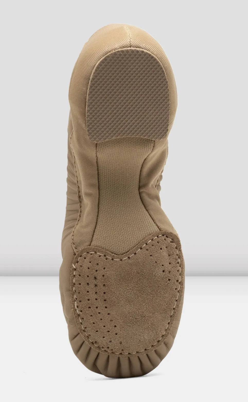 S0470G - Tan - Girls Pulse Leather Jazz Shoe - Select Size