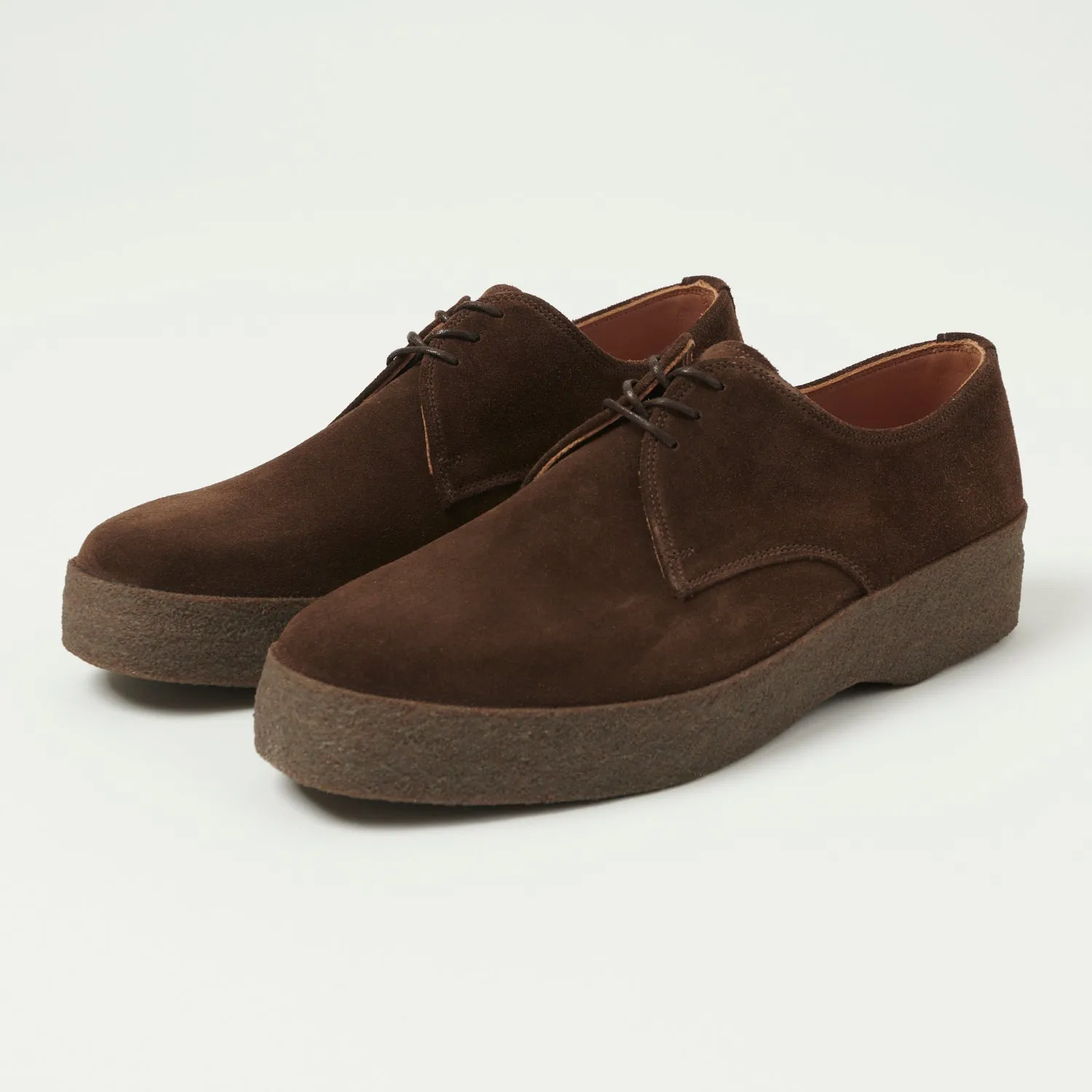 Sanders & Sanders Japan Collection Brit Shoe - Chocolate Brown Suede