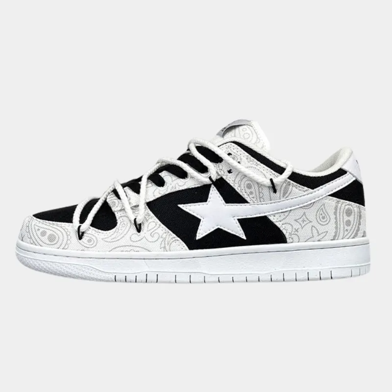 Swoop | Black and White Sneakers